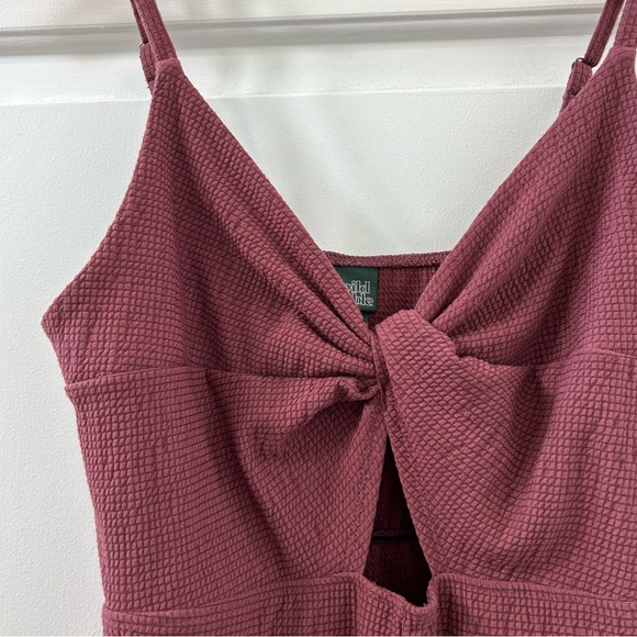 Wild Fable Romper with Cut Out Maroon - Size Small - Picture 4 of 4